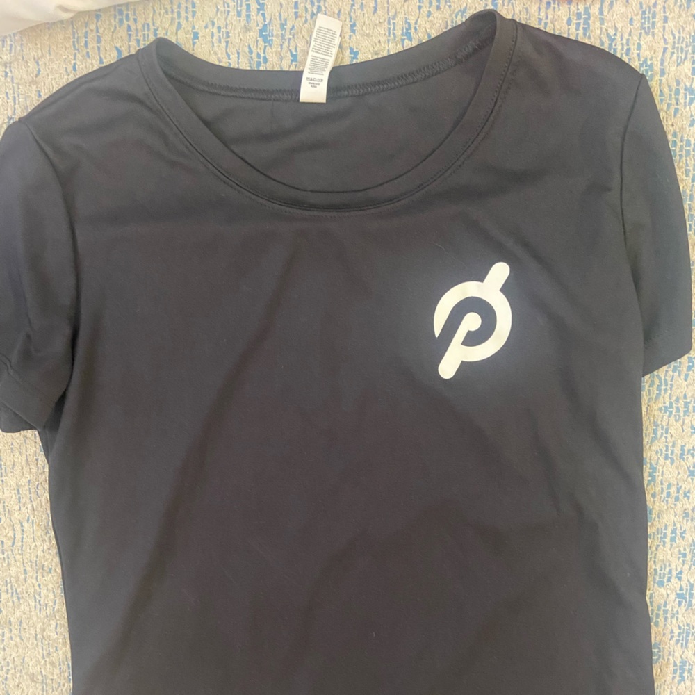 Peloton black tee